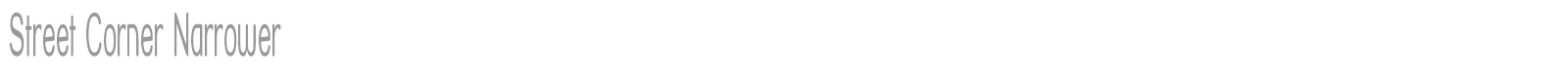 Street Corner font preview
